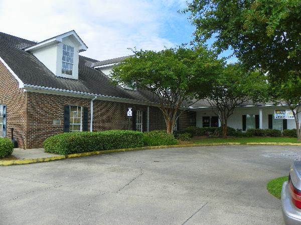 Outside the front of the Anna Meyer Branch