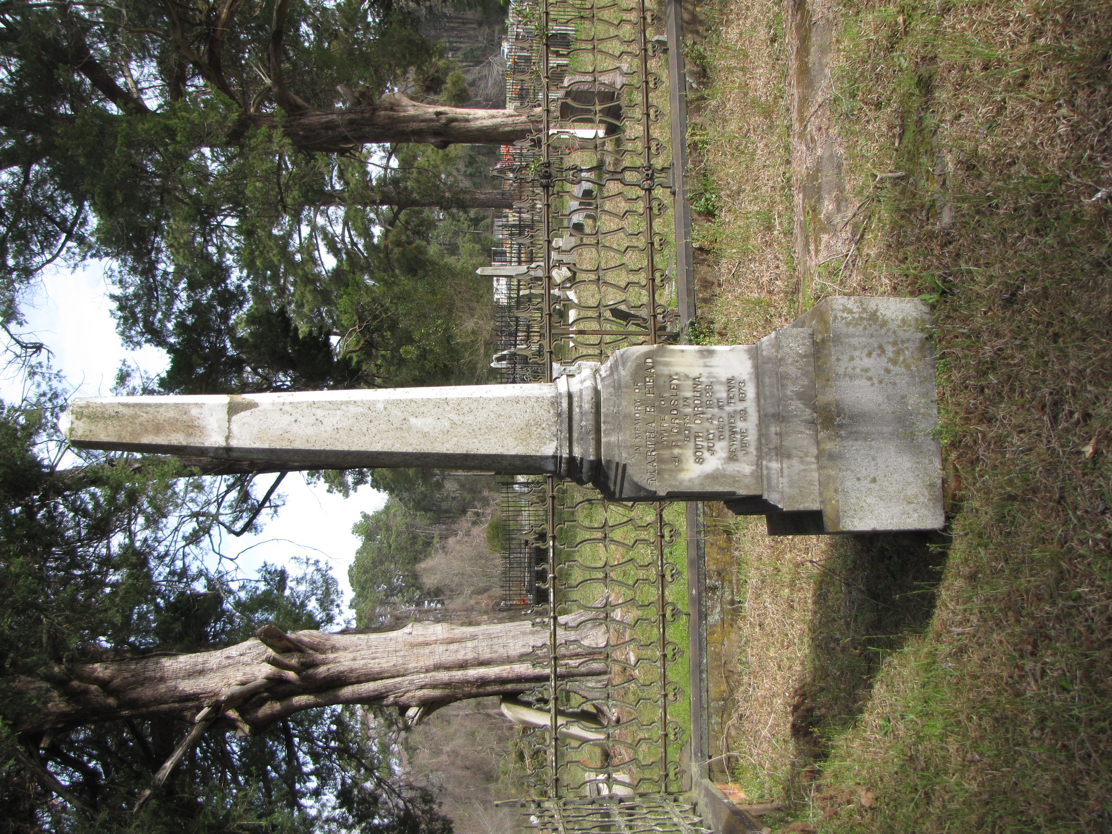 Image of marble obelisk monument