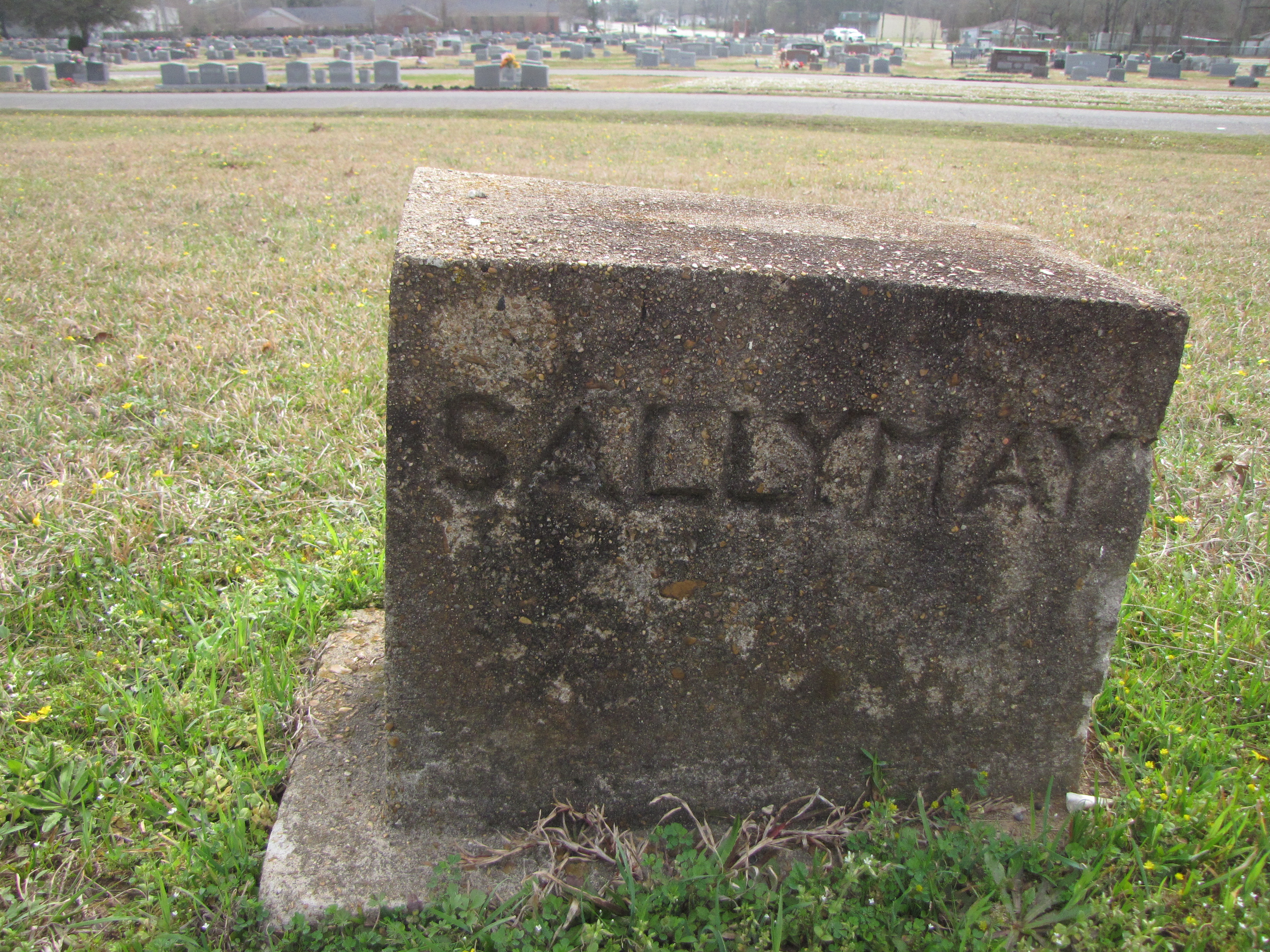 Image of concrete marker