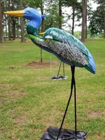 heron statue